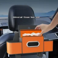 Car Seat Back Organizer - Adjustable Hook, Dual Compartments & Towel Holder - Image 9