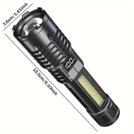 Camping Hiking LED Torch - High Power COB Flashlight TYPE - C Rechargeable - Image 16