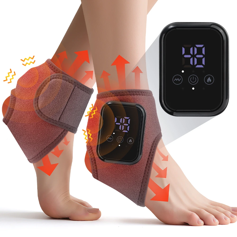 S05fa8031eee3437aa2df3041ca5e3ed0z.webp Foot & Ankle Heat Massager - Vibration Timer USB Touchscreen Breathable - Image 1