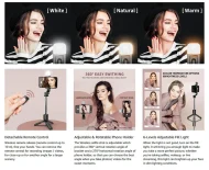 Foldable Selfie Stick Tripod - Bluetooth Fill Light & Shutter for iPhone/Android - Image 18