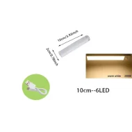 Motion Sensor Light Under Cabinet Kitchen Lights Rechargeable Nightlight, Auto On/Off Dimming Wardrobe Lamp for Stairs - Image 14