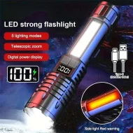 Camping Hiking LED Torch - High Power COB Flashlight TYPE - C Rechargeable - Image 9