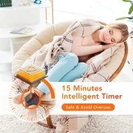 Foot & Ankle Heat Massager - Vibration Timer USB Touchscreen Breathable - Image 4