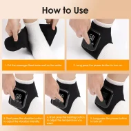 Foot & Ankle Heat Massager - Vibration Timer USB Touchscreen Breathable - Image 15