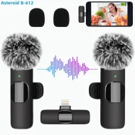 Wireless Lavalier Mic - Portable Mini for iPhone Android PC/Camera