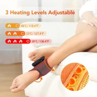 Foot & Ankle Heat Massager - Vibration Timer USB Touchscreen Breathable - Image 2