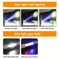 Camping Hiking LED Torch - High Power COB Flashlight TYPE - C Rechargeable - Image 6