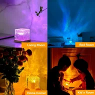 Ocean Wave Aurora Night Light - RGB 16 Colors Remote Rechargeable Home Decor - Image 6