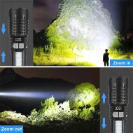 Camping Hiking LED Torch - High Power COB Flashlight TYPE - C Rechargeable - Image 3