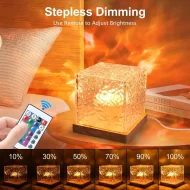 Ocean Wave Aurora Night Light - RGB 16 Colors Remote Rechargeable Home Decor - Image 4