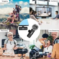 Wireless Lavalier Mic - Portable Mini for iPhone Android PC/Camera - Image 3