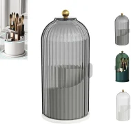 Dustproof Rotating Toothbrush Holder - Sliding Lid for Makeup/Tooth Brushes - Image 9