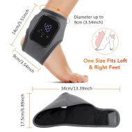 Foot & Ankle Heat Massager - Vibration Timer USB Touchscreen Breathable - Image 18