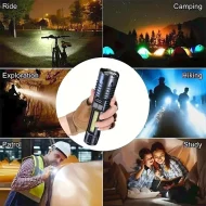 Camping Hiking LED Torch - High Power COB Flashlight TYPE - C Rechargeable - Image 17