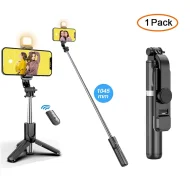 Foldable Selfie Stick Tripod - Bluetooth Fill Light & Shutter for iPhone/Android - Image 8