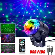 Home Car Party Disco Light - RGB Sound Activated Rotating DJ Stage Lamp - Image 8