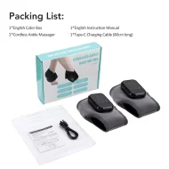 Foot & Ankle Heat Massager - Vibration Timer USB Touchscreen Breathable - Image 26