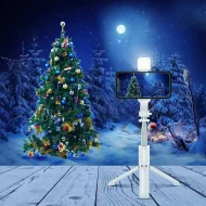 Foldable Selfie Stick Tripod - Bluetooth Fill Light & Shutter for iPhone/Android - Image 21