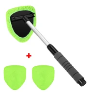 Telescopic Car Window Cleaner Brush Set - Microfiber & Scraping Mist Eliminator - Image 9