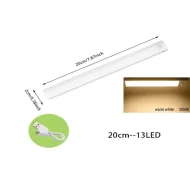 Motion Sensor Light Under Cabinet Kitchen Lights Rechargeable Nightlight, Auto On/Off Dimming Wardrobe Lamp for Stairs - Image 8