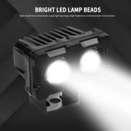 Dual Color Motorcycle LED Fog Light - 1/2PCS ATV Work Light Bar Headlight - Image 9