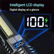 Camping Hiking LED Torch - High Power COB Flashlight TYPE - C Rechargeable - Image 2