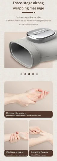 Hand Massager Vibration Glove - Airbag Compression for Finger Wrist & Palm - Image 10
