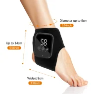 Foot & Ankle Heat Massager - Vibration Timer USB Touchscreen Breathable - Image 17
