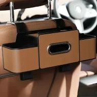 Car Seat Back Organizer - Adjustable Hook, Dual Compartments & Towel Holder - Image 8