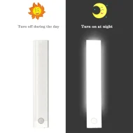 Motion Sensor Light Under Cabinet Kitchen Lights Rechargeable Nightlight, Auto On/Off Dimming Wardrobe Lamp for Stairs - Image 16
