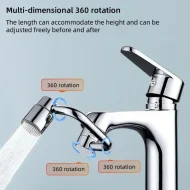 Swivel Faucet Extender Adapter - Universal Tool-Free for Bathroom & Pull-Down Faucet - Image 11