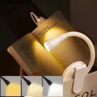 Eye Protection Book Light - 3 Color 360° Flip Adjustable Rechargeable Clip Lamp - Image 8