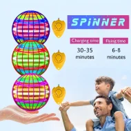 Kids Hand Controlled Suspension Ball - Color LED 360° Rotating Indoor Outdoor Toy - Image 12