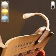 Eye Protection Book Light - 3 Color 360° Flip Adjustable Rechargeable Clip Lamp - Image 13