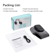 Foot & Ankle Heat Massager - Vibration Timer USB Touchscreen Breathable - Image 25