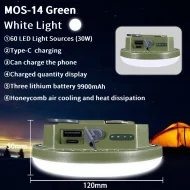 Portable Camping Tent Lamp - MOSLIGHTING 9900mAh Rechargeable LED with Magnet - Image 13