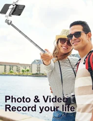 Foldable Selfie Stick Tripod - Bluetooth Fill Light & Shutter for iPhone/Android - Image 6