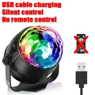 Home Car Party Disco Light - RGB Sound Activated Rotating DJ Stage Lamp - Image 7