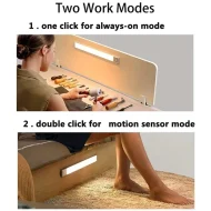 Motion Sensor Light Under Cabinet Kitchen Lights Rechargeable Nightlight, Auto On/Off Dimming Wardrobe Lamp for Stairs - Image 5