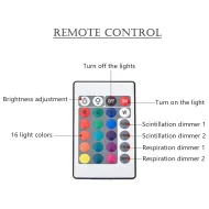 Ocean Wave Aurora Night Light - RGB 16 Colors Remote Rechargeable Home Decor - Image 8