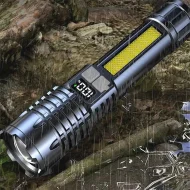 Camping Hiking LED Torch - High Power COB Flashlight TYPE - C Rechargeable - Image 4