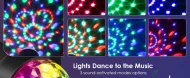 Home Car Party Disco Light - RGB Sound Activated Rotating DJ Stage Lamp - Image 15