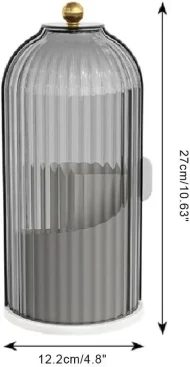 Dustproof Rotating Toothbrush Holder - Sliding Lid for Makeup/Tooth Brushes - Image 6