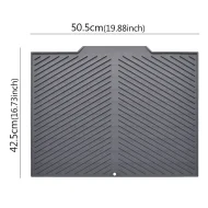 Silicone Drain Mat - 3 Models, Bar Insulation, Sink Drain, Food Utensil Mat - Image 8