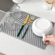 Silicone Drain Mat - 3 Models, Bar Insulation, Sink Drain, Food Utensil Mat - Image 2